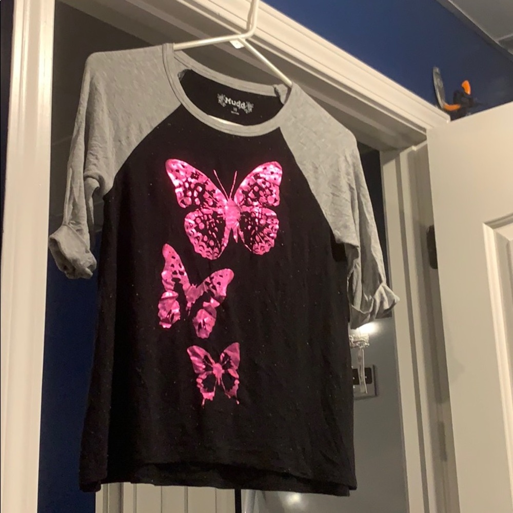 3/4 sleeve girls shirt